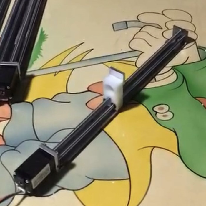 梯形絲桿T滑臺精密微型步進電機移動數控直線導軌線性滑臺模組